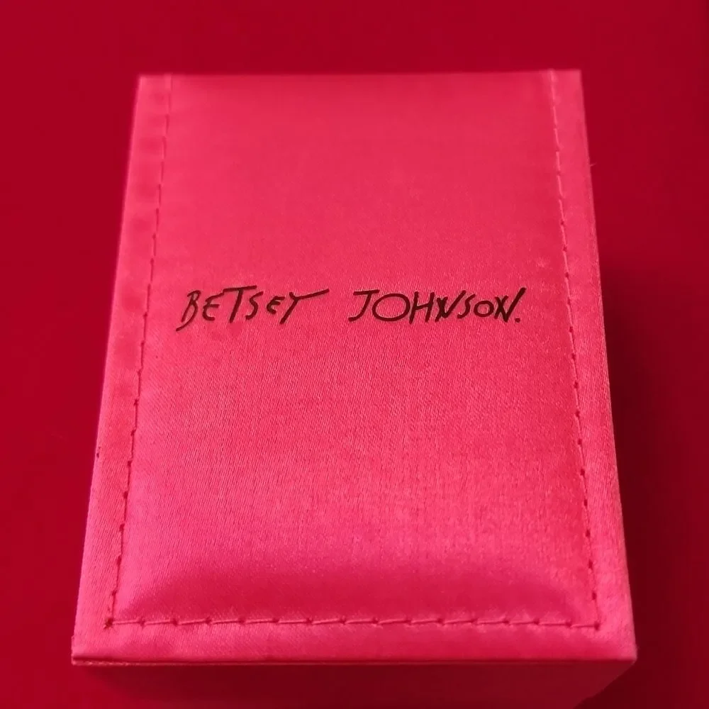 NWT Betsey Johnson Rare Love Silver Tone Charm Watch with Box!